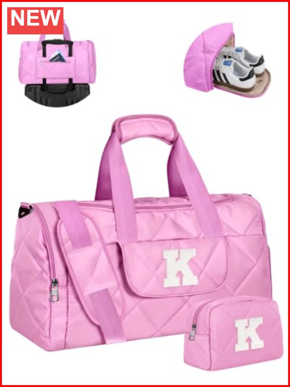 Monogram Duffle Bag with Shoe Compartment, Toiletry Bag, TSA-Approved Carry-On